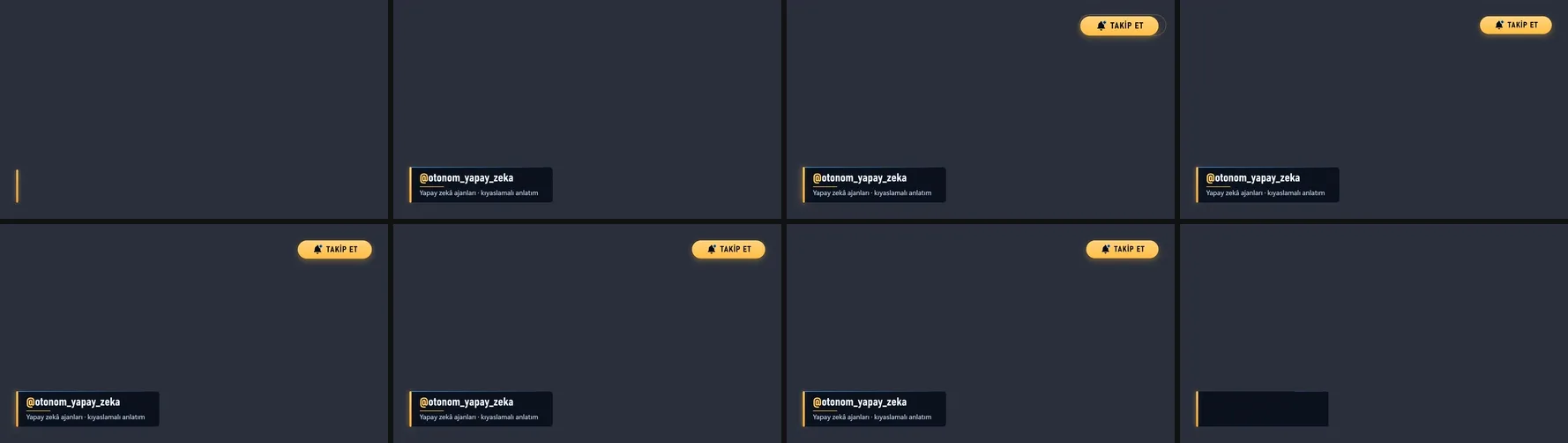 A lower third on a transparent background: eight frames from the video